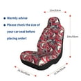 thumbnail image 3 of Uemuo Rooster Head Pattern Car Seat Covers for Front Seats Waterproof Seat Covers for Cars, Universal Auto Front Seats Protector Fits for Car-1, 3 of 6