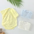 QWZNDZGR Newborn Baby Bodysuit DoubleLayer Belly Protection Summer