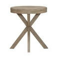 thumbnail image 7 of Liberty Furniture Brentwood Round End Table for Living Room - Sandstone Oak Wood, 7 of 7