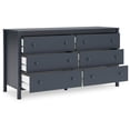 thumbnail image 4 of Signature Design by Ashley Simmenfort Six Drawer Dresser, Navy Blue, 4 of 9