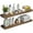 Brown - 2 - 36, variant on Floating Shelves for Wall Set of 3-Rustic Brown Solid Wood Wall Mounted Shelves,16" Long x 7" Deep x 1.6" Thick,Heavy Duty Shelving for Bedroom, Living Room, Kitchen, Bathroom (16inch)