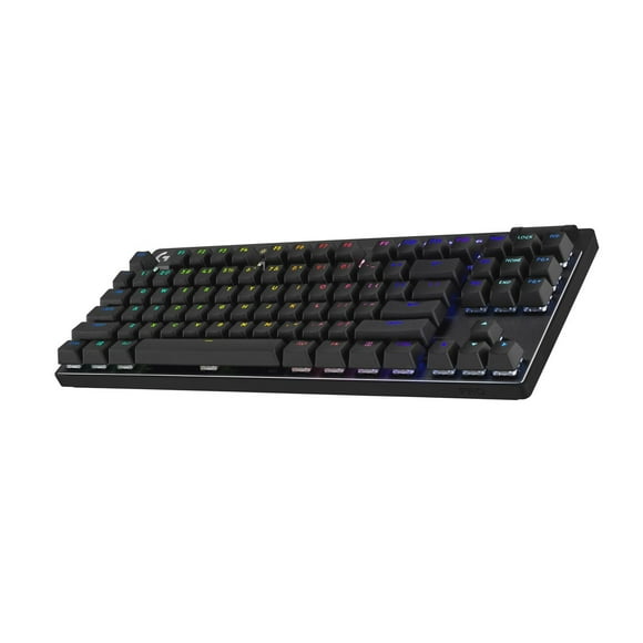 Logitech G PRO X 60 LIGHTSPEED Wireless Gaming Keyboard, Ultra Compact TKL 60% Mechanical Keyboard for Windows PC, LIGHTSYNC RGB, Dual-Shot PBT Keycaps, GX Optical Tactile Switches - Black