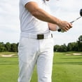 thumbnail image 3 of Mile High Life Canvas Web Belt | Cut to fit up to 52" | Flip-Top Matte Silver Nickel Buckle (White ), 3 of 7