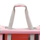 thumbnail image 2 of Transportín para mascotas, transpirable, plegable, cojín suave, bolsa de transporte portátil para gatos, para avión, coche, viaje, rosa con cortina, 2 of 5