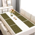 thumbnail image 2 of Green Bigfoot and Tree Pattern Summer Placemats Table Placemats Set Of 6-Linen Kitchen Washable Placemats Table Mats 11.8"x17.7" Non-Slip Heat Resistant, 2 of 5