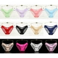 thumbnail image 6 of Women's Sexy Lace Panties Bikini Panty Seamless Cotton Breathable Panty Hollow Briefs Half Back Coverage Panties Girls Underwear, 6 of 6