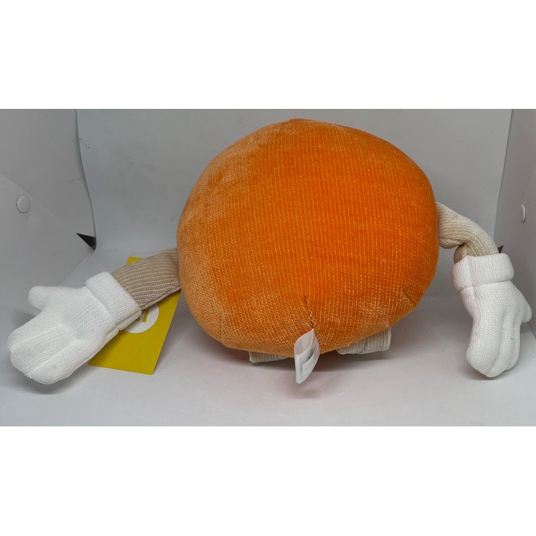 M&M's World Orange Character Big Face Plush New with Tags
