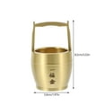 thumbnail image 3 of Chinese Fortune Bucket Ornament Copper Treasure Bucket Decoration Wealth Prosperity Figurine, 3 of 7
