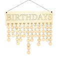 thumbnail image 1 of Calendario placa de madera DIY artesanía recordatorio tablero decoración colgante calendario de cumpleaños, tipo 2 Noticed HA004492-02, 1 of 6