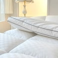 thumbnail image 6 of 1pc Extra Thick Quilted Fitted Sheet, Grid Stitched Mattress Protector, Non-Slip Full Enclosure Bed Cover, All-Season(white,King), 6 of 8