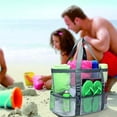 thumbnail image 2 of Qarigey Bolso de playa Bolso de malla Bolsa de almacenamiento Bolsillos múltiples para exteriores Bolso multiusos Filtro multifuncional Bolsas de mensajero y de hombro, 2 of 6