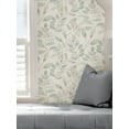 thumbnail image 5 of InHome Lotus Green Vinyl Peel And Stick Wallpaper, 216-in by 20.8-in, 31.2 sq. ft., 5 of 7