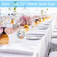 thumbnail image 2 of 25Pcs Signe Acrylique Blanc Signe Acrylique Arc Clair avec Support Porte-Numéro de Table Arc DIY Plaque Numéros de Table Réutilisables pour la Décoration de Table de Mariage, 2 of 8