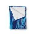 thumbnail image 2 of Fractal Soft Flannel Fleece Throw Blanket, Ocean Water like Pattern Wavy Image Prints Geometric Imaginative Modern Artwork, Cozy Plush for Indoor and Outdoor Use, 70" x 90", Dark Blue, by Ambesonne, 2 of 6