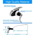 thumbnail image 2 of ABCISI Universal Side Mount Toilet Handle Fit for Kohler 87115-CP, Left Toilet Flusher Replacement Kit Compatible with Kohler/TOTO Toilet Tank, Polish Chrome, 1-Pack, 2 of 9