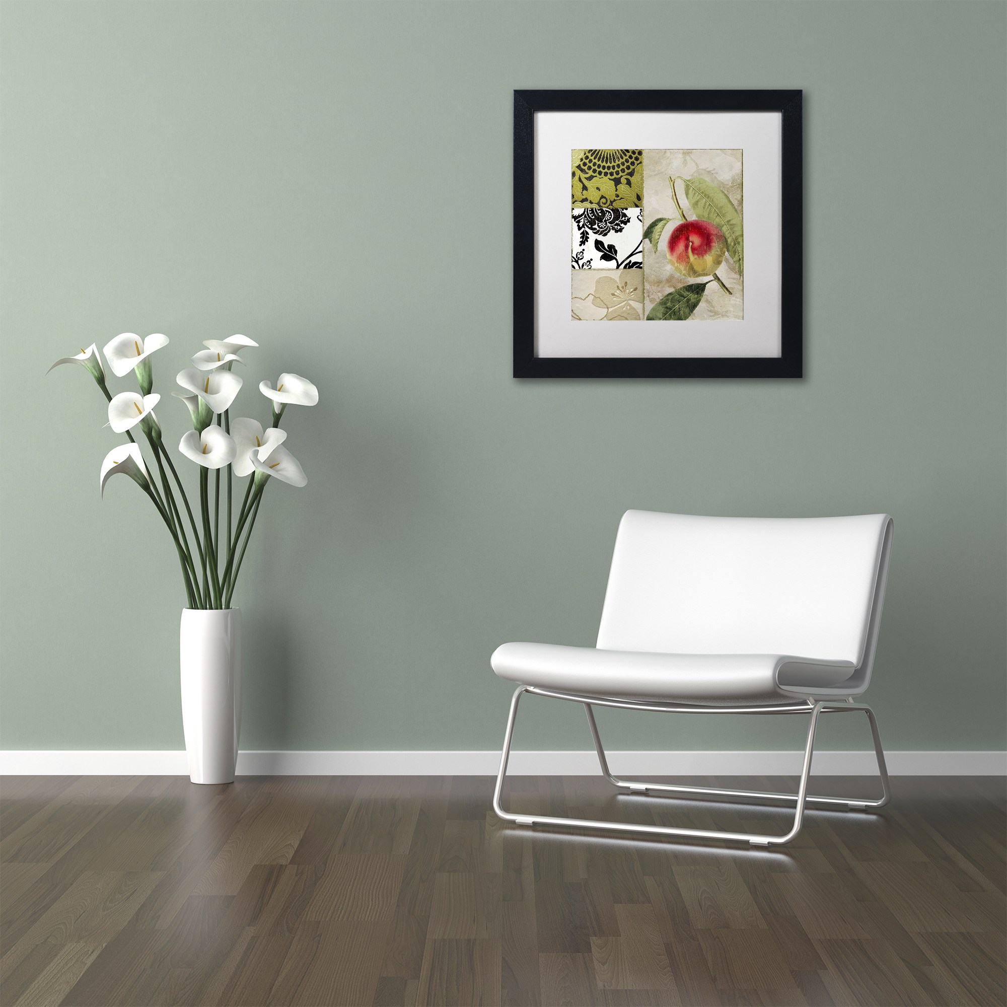 Trademark Fine Art "SoHo I" Canvas Art by Color Bakery White Matte, Black Frame