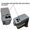 thumbnail image 2 of Center Console Jump Seat Lid Latch with Spring Replacement Fits for 2010-2018 Ford F-150, 2 of 8
