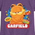 thumbnail image 3 of Garfield - Garfield Stickers - Toddler & Youth Girls Short Sleeve Graphic T-Shirt, 3 of 5