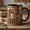 Black, variant on Woodworking Mug 3D, Custom Name 3D Accent Mug, Faux 3D Mug