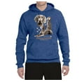 thumbnail image 2 of If It's Not a Weimaraner It's Just a Dog Gift | Mens Dog Lover Hooded Sweatshirt Graphic Hoodie, Vintage Heather Blue, Medium, 2 of 3