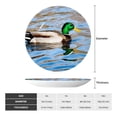 thumbnail image 2 of Honeii Mallard Duck Swimming In A River Print Elegant Bone China Decorative Plate, Porcelain Plate,Art Crafts,Ceramic Ornaments for Home Office Wall Decor-8in, 2 of 6
