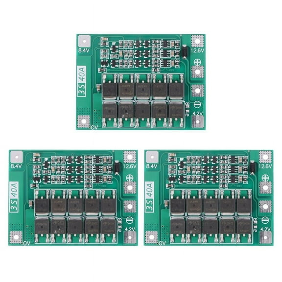 3X 3S 40A 18650 Li-Ion Lithium Battery Charger Protection Board Pcb for Drill Motor 11.1V 12.6V Lipo Cell Module