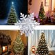 thumbnail image 4 of Proyector de luz de Navidad para decoración del hogar, adornos de copo de nieve, estrella dorada y plateada con purpurina superior, Año Nuevo, 4 of 4