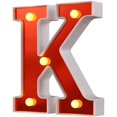 thumbnail image 2 of K LED Light Up Marquee Letters, Battery Powered Sign Letter 26 Alphabet with Lights for Wedding Engagement Birthday Party Table Decoration bar Christmas Night Home (K), 2 of 7