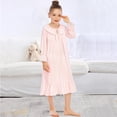 Godderr Teenagers Kids Girls Fall Winter Cotton Nightgowns Toddler Long