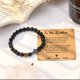 thumbnail image 4 of Pulsera ORISPRE para Hombre 20 cm Ágata Negra Ojo de Tigre con Cruz, 4 of 6