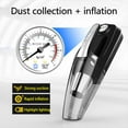 thumbnail image 2 of Tuphregyow Portable Car Vacuum Cleaner with Tire Inflator, 12V Auto Shut Off Compressor, LED Light - Versatile 4-in-1 Cleaning Tool for Cars Black, 2 of 8