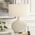 thumbnail image 2 of Uttermost Duostacked Ceramic Table Lamp in White, 2 of 11