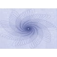 thumbnail image 1 of Ahgly Company Machine Washable Indoor Rectangle Transitional Lavender Blue Area Rugs, 4' x 6', 1 of 7