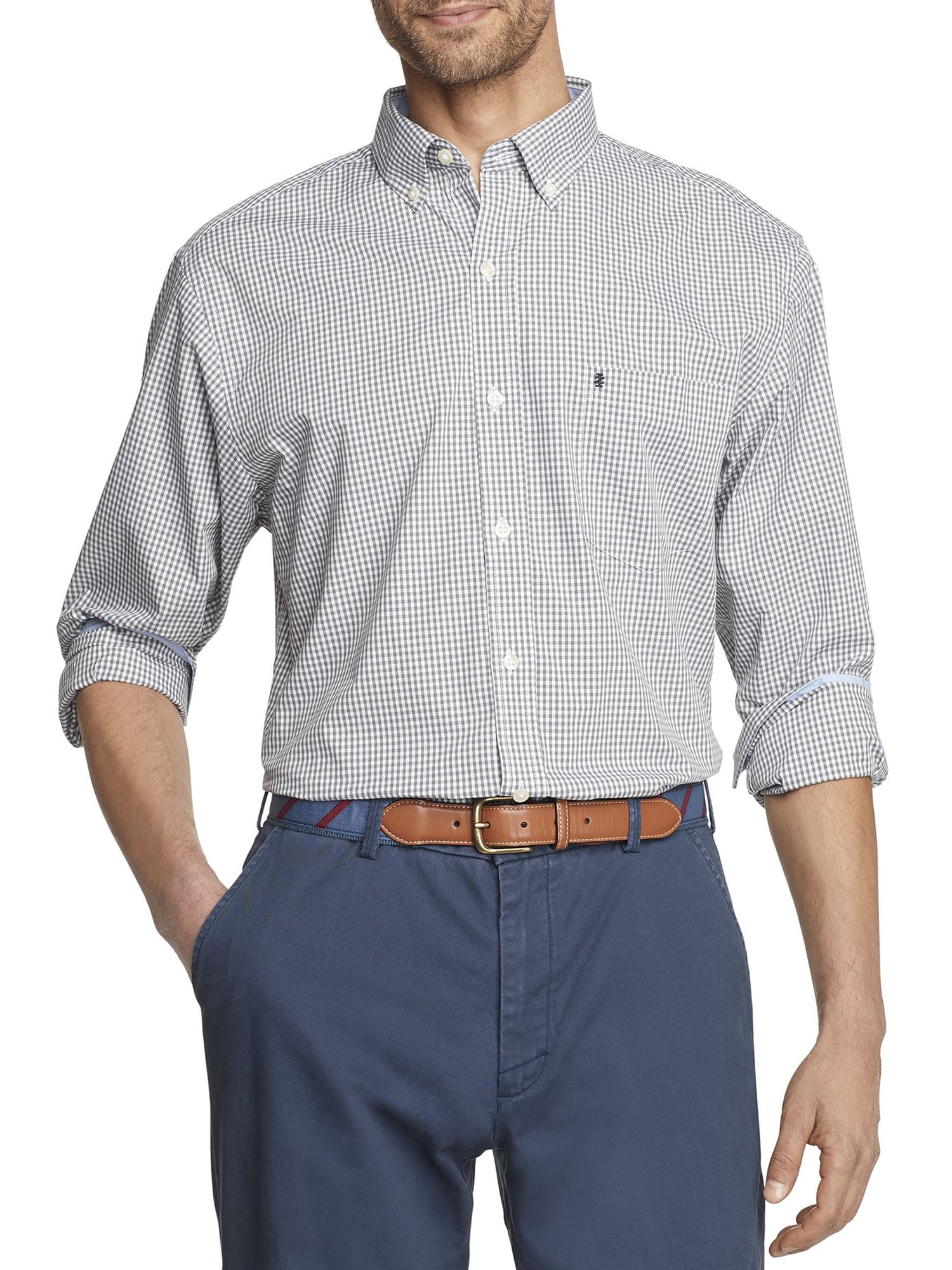 izod gingham shirt
