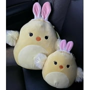 Squishmallows 5 & 8 Inch Aimee Yellow Chick w/ Bunny Ears Easter SET