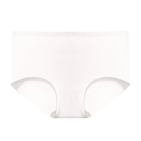 HAOYUNL Women s Underwears Seamless Hipster No Show Invisible Ice Silk Stretch Bikini Underwear Panty M-XL
