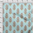 thumbnail image 2 of oneOone Viscose Jersey Fabric Leaves & Floral Block Decor Fabric Printed BTY 60 Inch Wide, 2 of 4