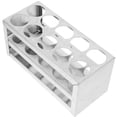 thumbnail image 3 of KAKOWELY Test Tubes Holder Sampling Tube Rack Metal Centrifuge Tube Organizer for Laboratory(10 Holes),7.09"X3.23"X3.15", 3 of 4