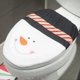 thumbnail image 2 of Juego de 3 fundas para asiento de inodoro, decoración navideña reutilizable para interiores (muñeco de nieve), 2 of 7