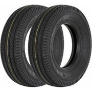 1autodepot 5.3-12 5.3x12 530-12 5.30-12 Trailer Tires, Load Range C, 6PR, Set of 2