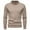 Khaki, variant on HAiming Men Knitted Sweaters Solid Color Long Sleeved Half Turtleneck Pullover Tops Fall Winter Casual Slim Jumper