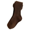thumbnail image 4 of ZQUUVOU Toddler Stockings Tights Children's Bottom Socks Soft Cotton Ribbed Knit Warm Winter Stockings for Baby Kids Coffee, 4 of 6