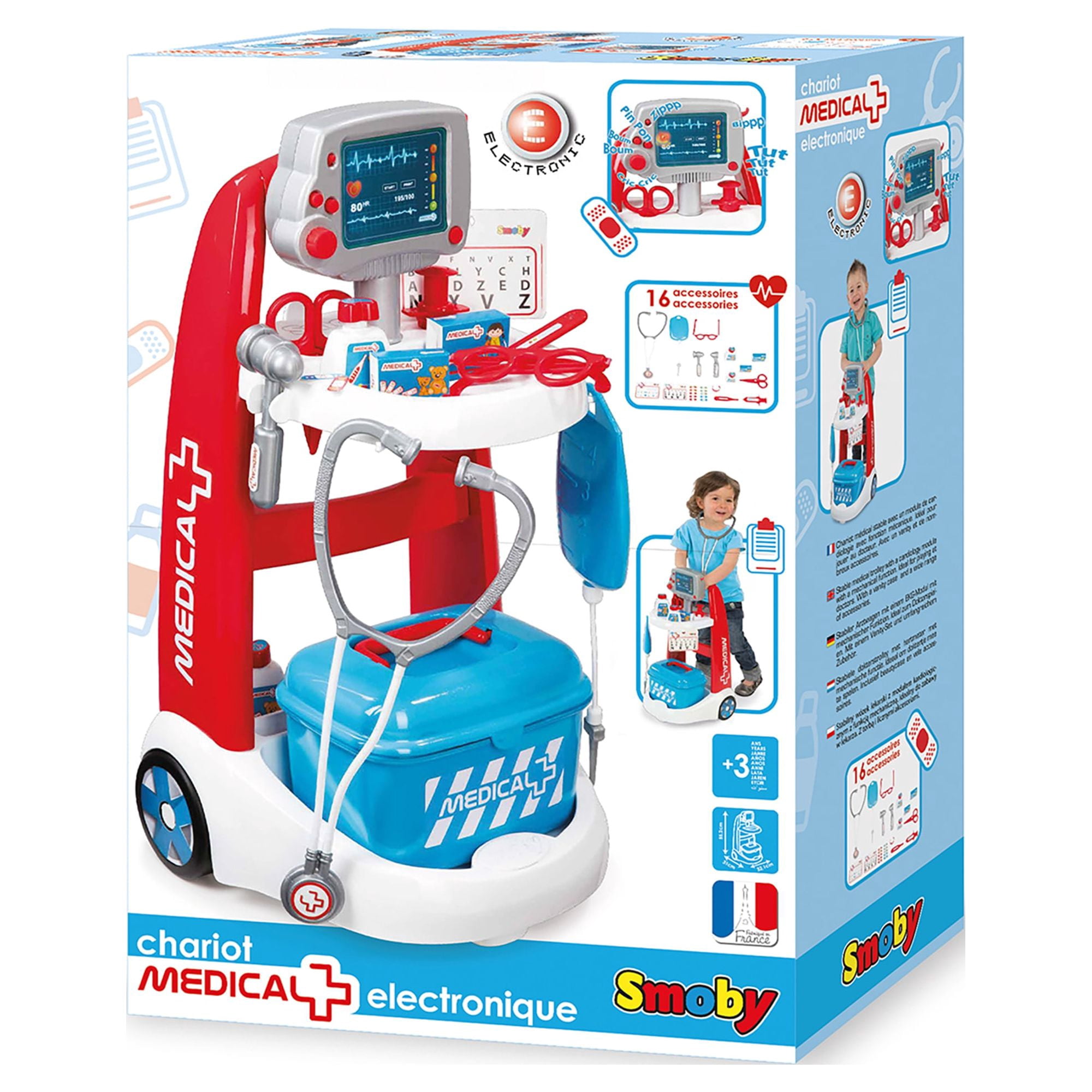 Smoby Doctor Playset Trolley with Sounds and Accessories