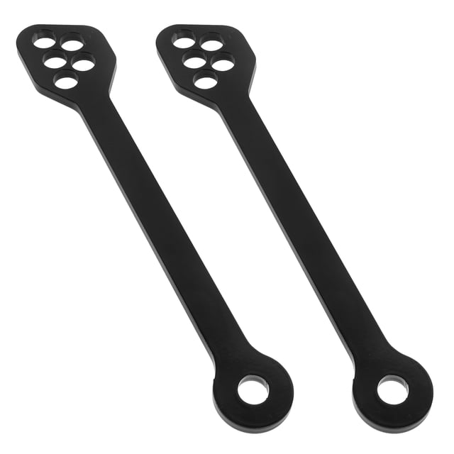 KAKOWELY 1 Pair Of Motorcycle Rear Shocks Lowering Metal Black Impact Reduction Suspension Stability For Daily
