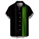 thumbnail image 1 of Camisas de Lino para Hombres, Manga Corta Camisa de Boliche Vintage con Cuello Cubano, Botón de Verano de Playa Casual, 1 of 1