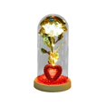 thumbnail image 2 of AMLESO Artificial Light up Rose Flower in Glass Dome for Wedding Decor Multipurpose White Rose, 2 of 8