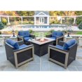 thumbnail image 2 of Hanover Montana Aluminum 5 Piece Fire Pit Conversation Set, 2 of 7