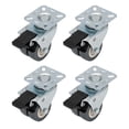 thumbnail image 2 of Juego De 4 Ruedas Giratorias De Alta Resistencia, Ruedas Dobles De 50Mm Con Freno Para Carrito, Ruedas Para Muebles, Color Negro Speravity TO005214-01, 2 of 6