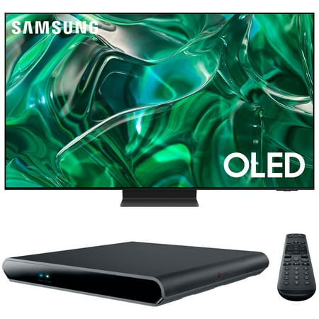 Samsung S95C 55 inch HDR Quantum Dot OLED Smart TV Cord Cutting Bundle with DIRECTV Stream Device Quad-Core 4K Android TV Wireless Streaming Media Player (2023 Model)