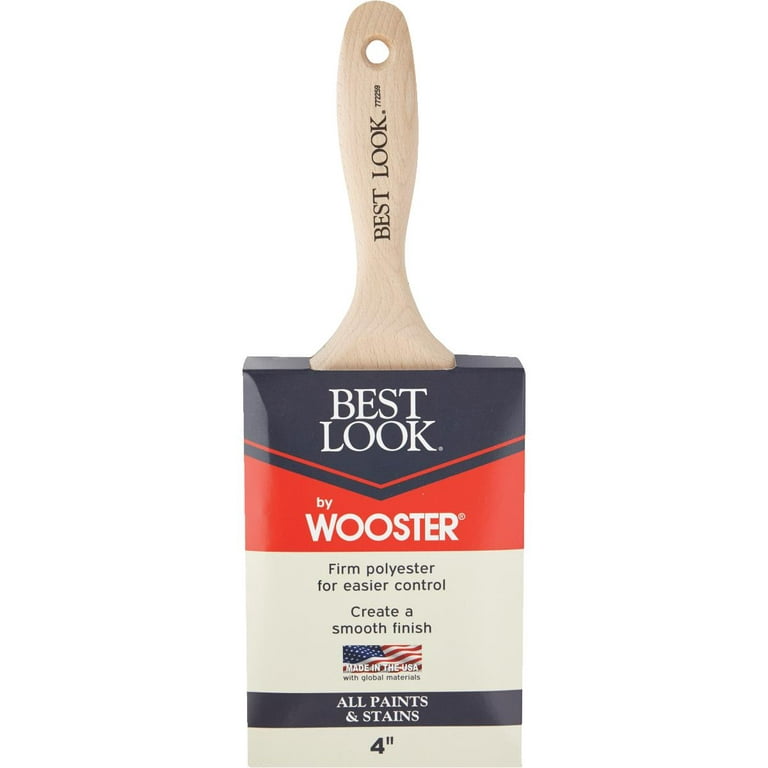 Best Look By Wooster 4 In. Flat Paint Brush D4024-4 